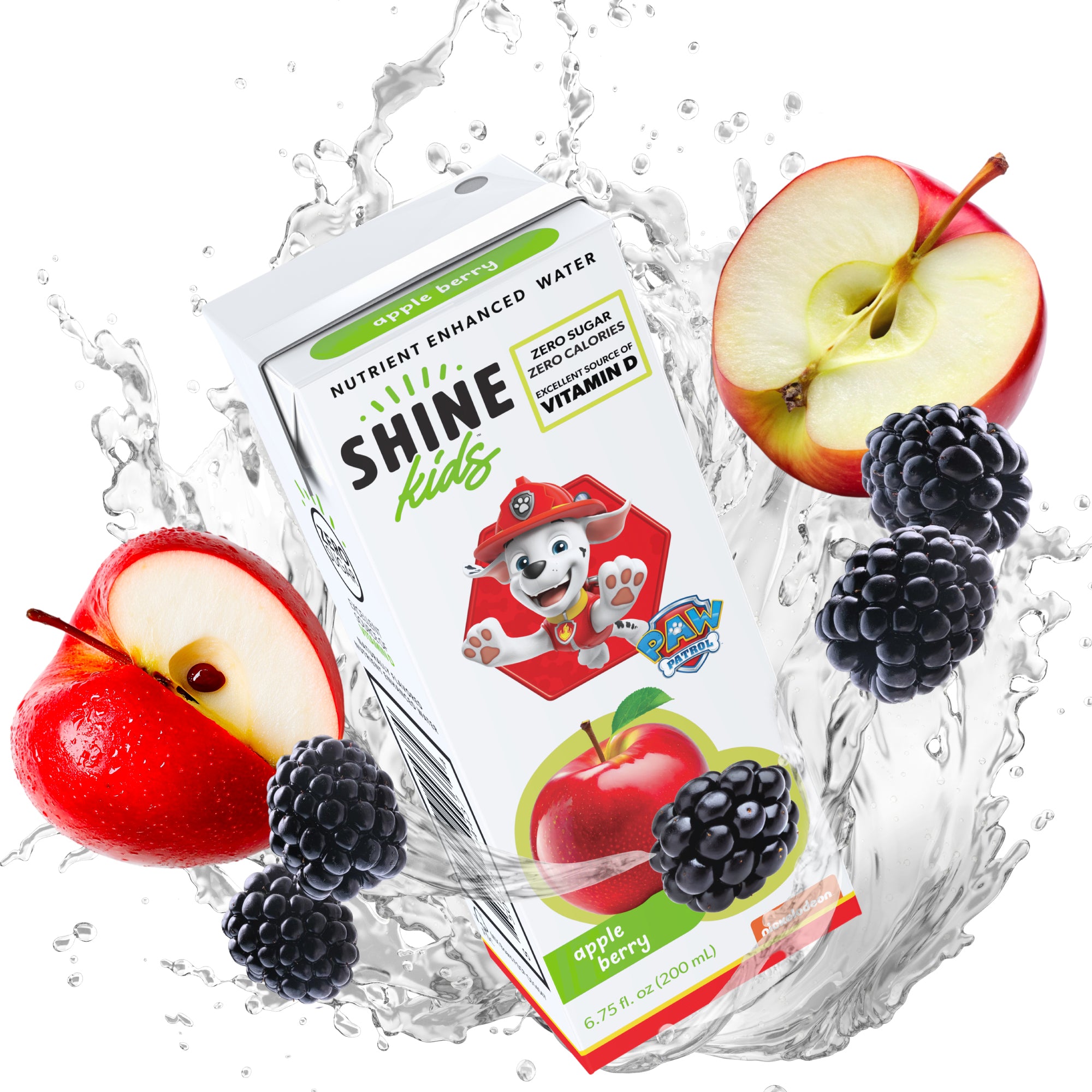 Shine Water x Paw Patrol Kids Naturally Flavored Water with Vitamin D 32-Pack