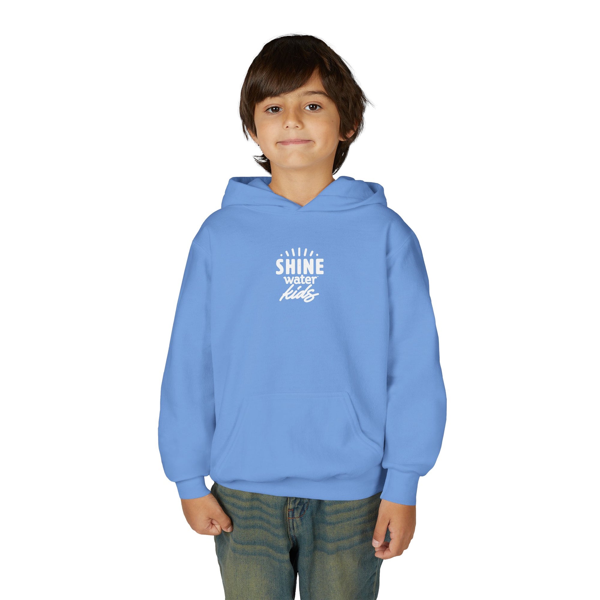 Toes in the Sand Shine Water in My Hand - Youth Heavy Blend Hooded Sweatshirt