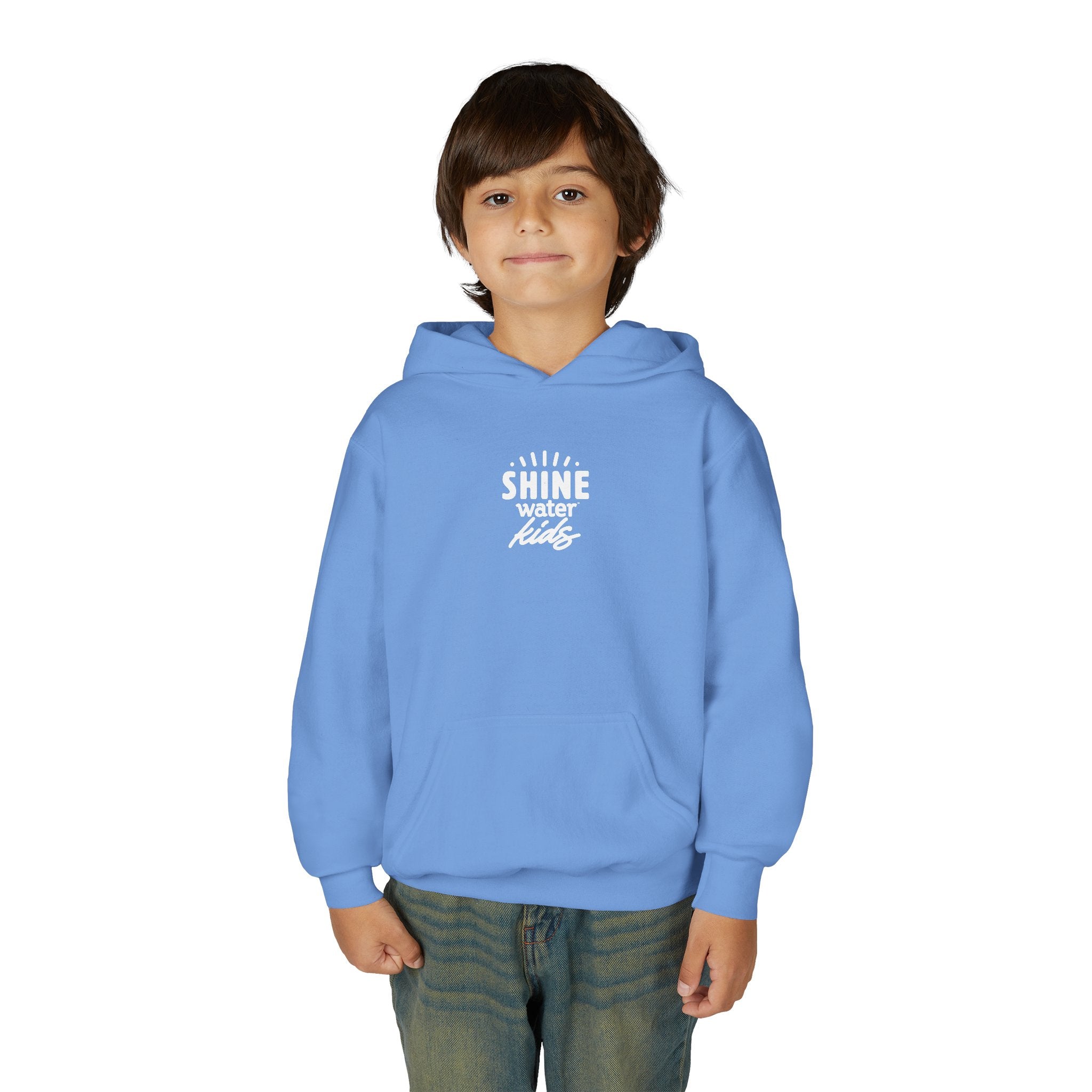 Toes in the Sand Shine Water in My Hand - Youth Heavy Blend Hooded Sweatshirt