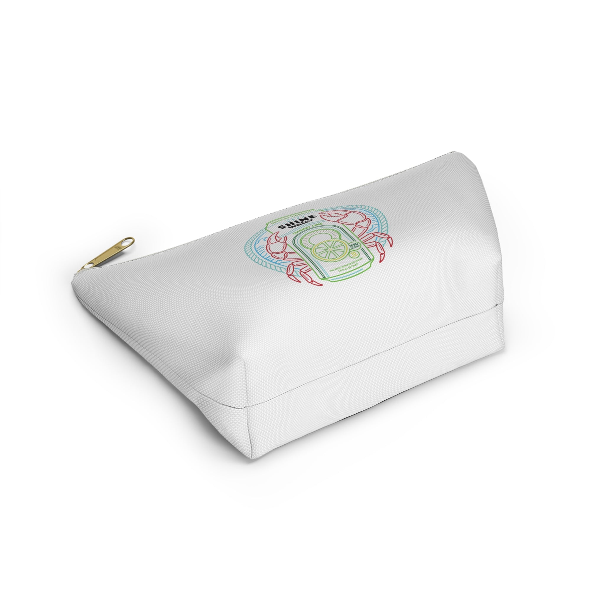 Nantucket Collection ShineWater's Accessory Pouch — Coastal Crab & Shine Water Lemonade Cosmetic Bag