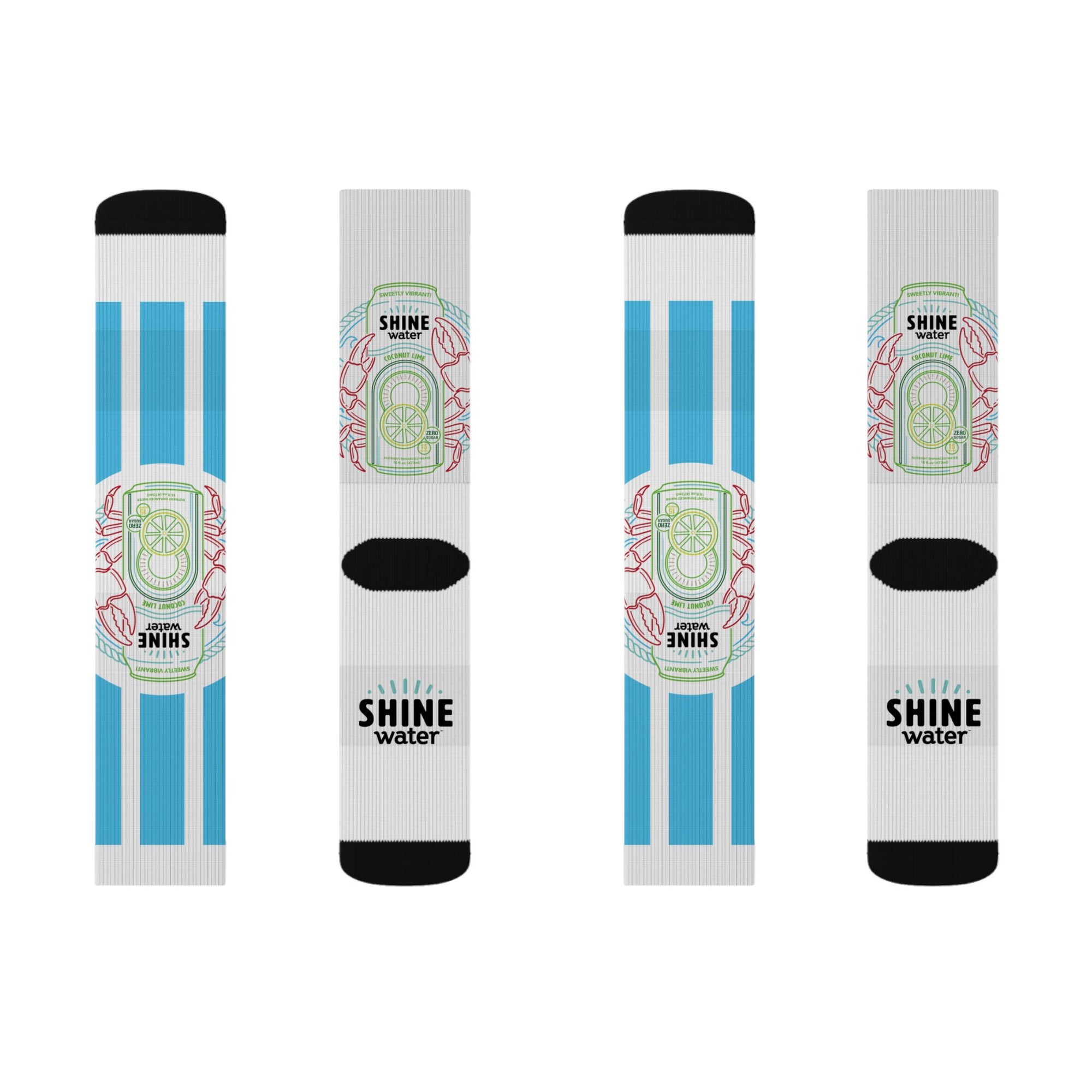 Nantucket Collection ShineWater's Athletic Crew Socks
