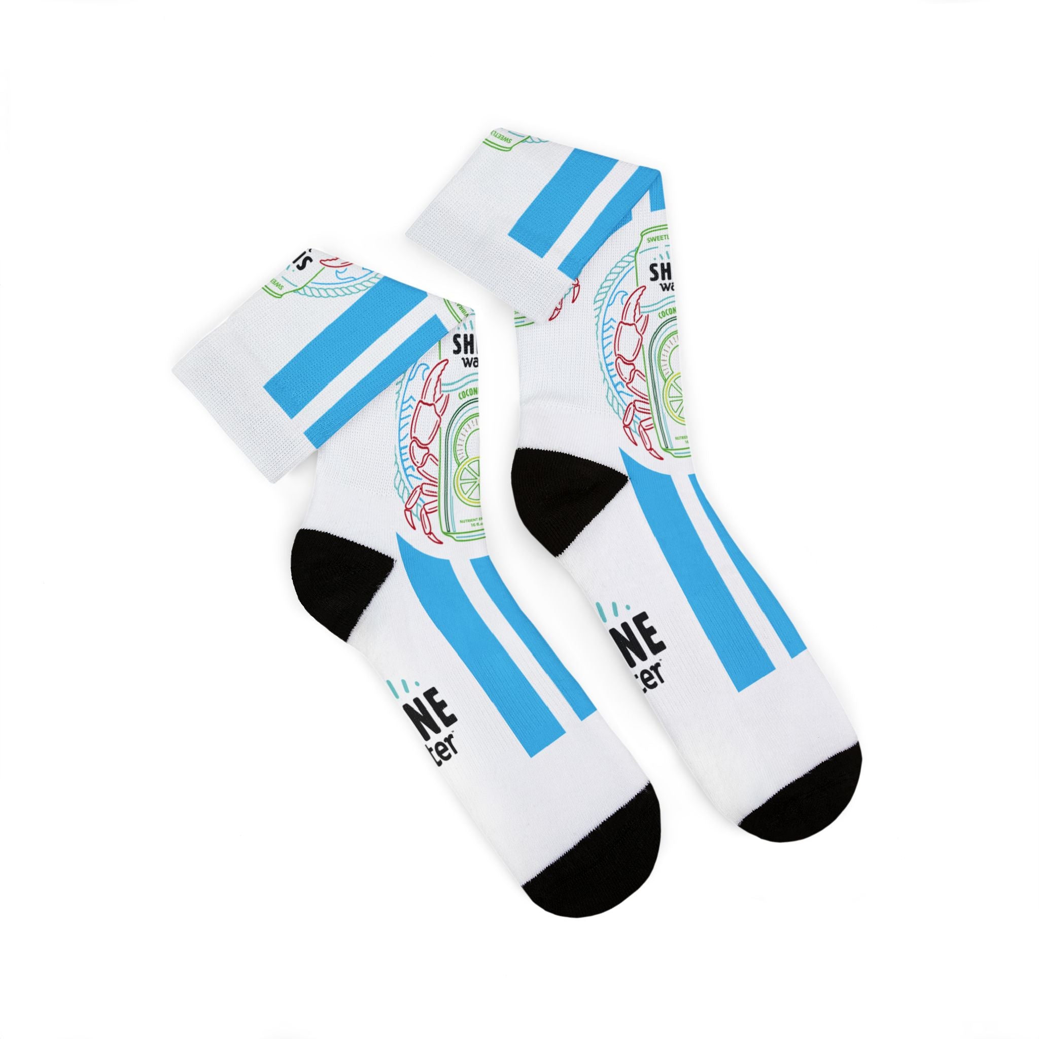 Nantucket Collection ShineWater's Athletic Crew Socks