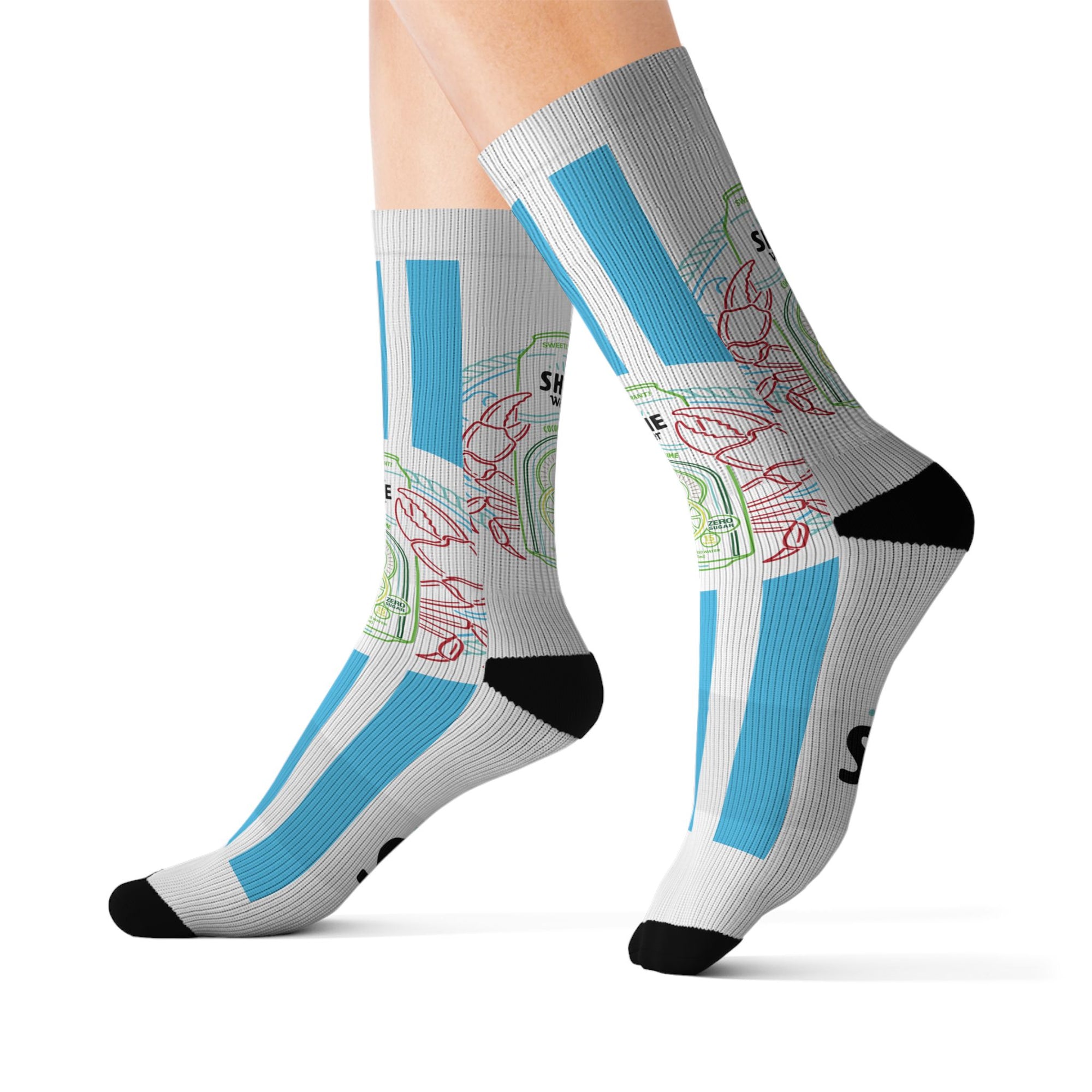 Nantucket Collection ShineWater's Athletic Crew Socks