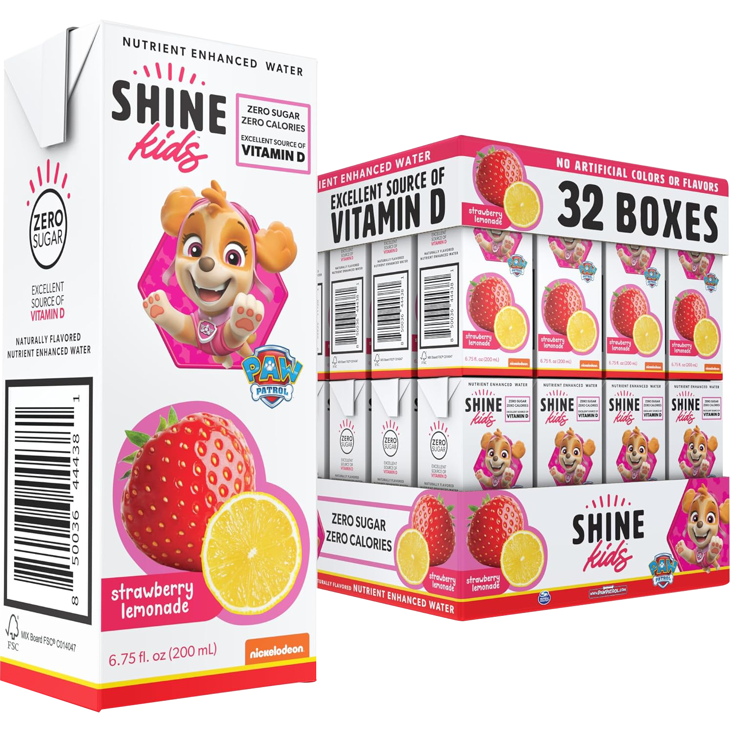 Strawberry Lemonade Drink Box - Pack of 32