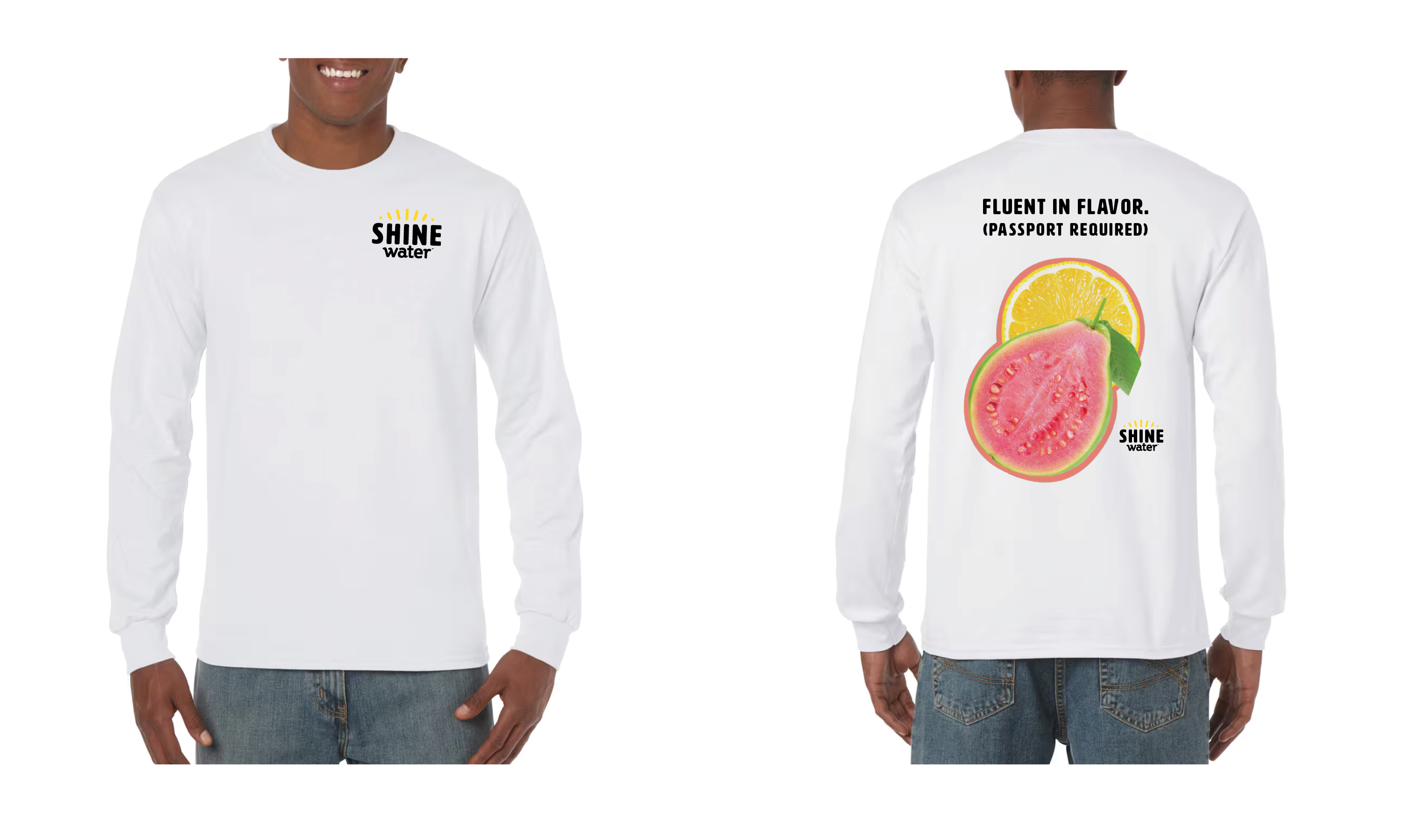 Fluent in Flavor. (Passport Required) - ShineWater Long Sleeve T-Shirt