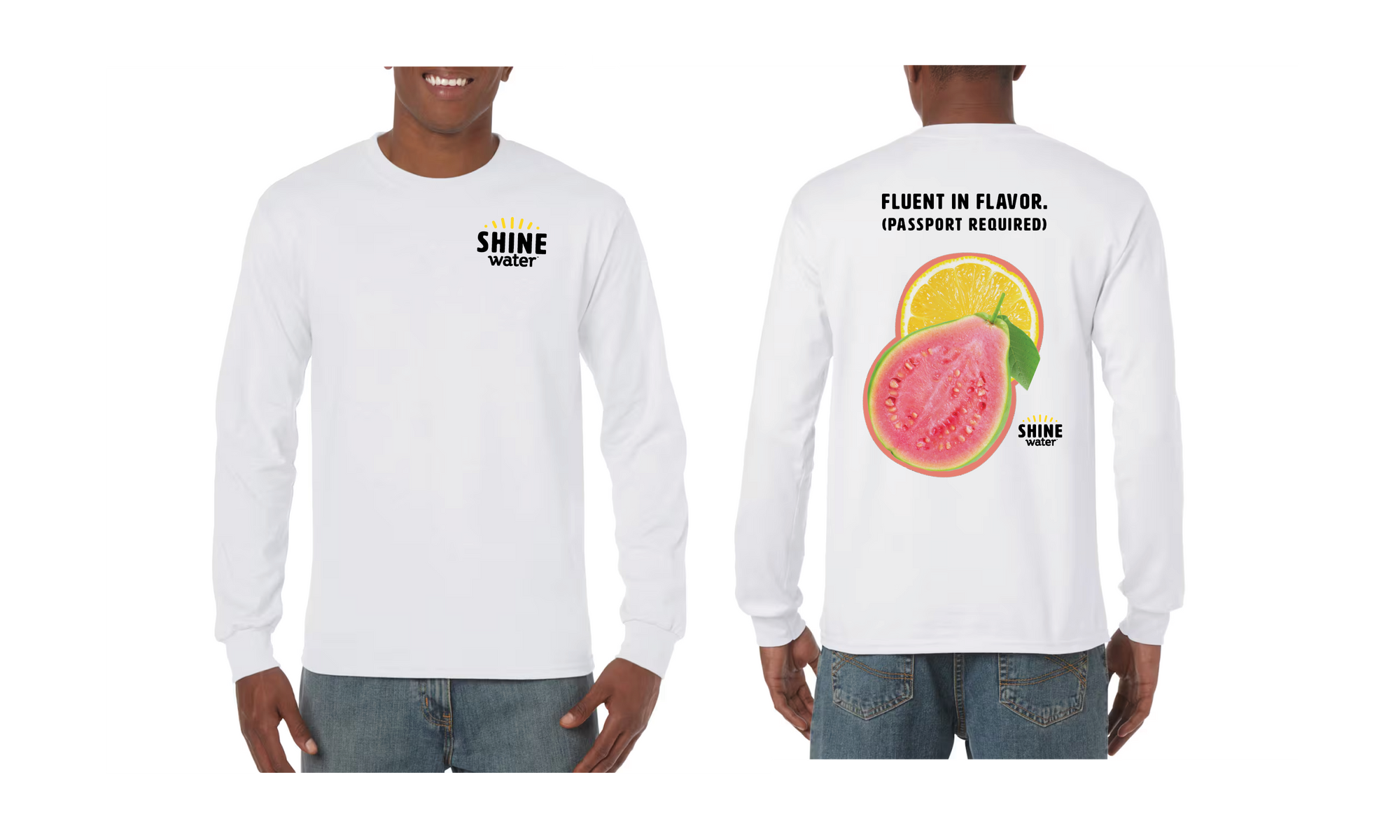 Fluent in Flavor. (Passport Required) - ShineWater Long Sleeve T-Shirt