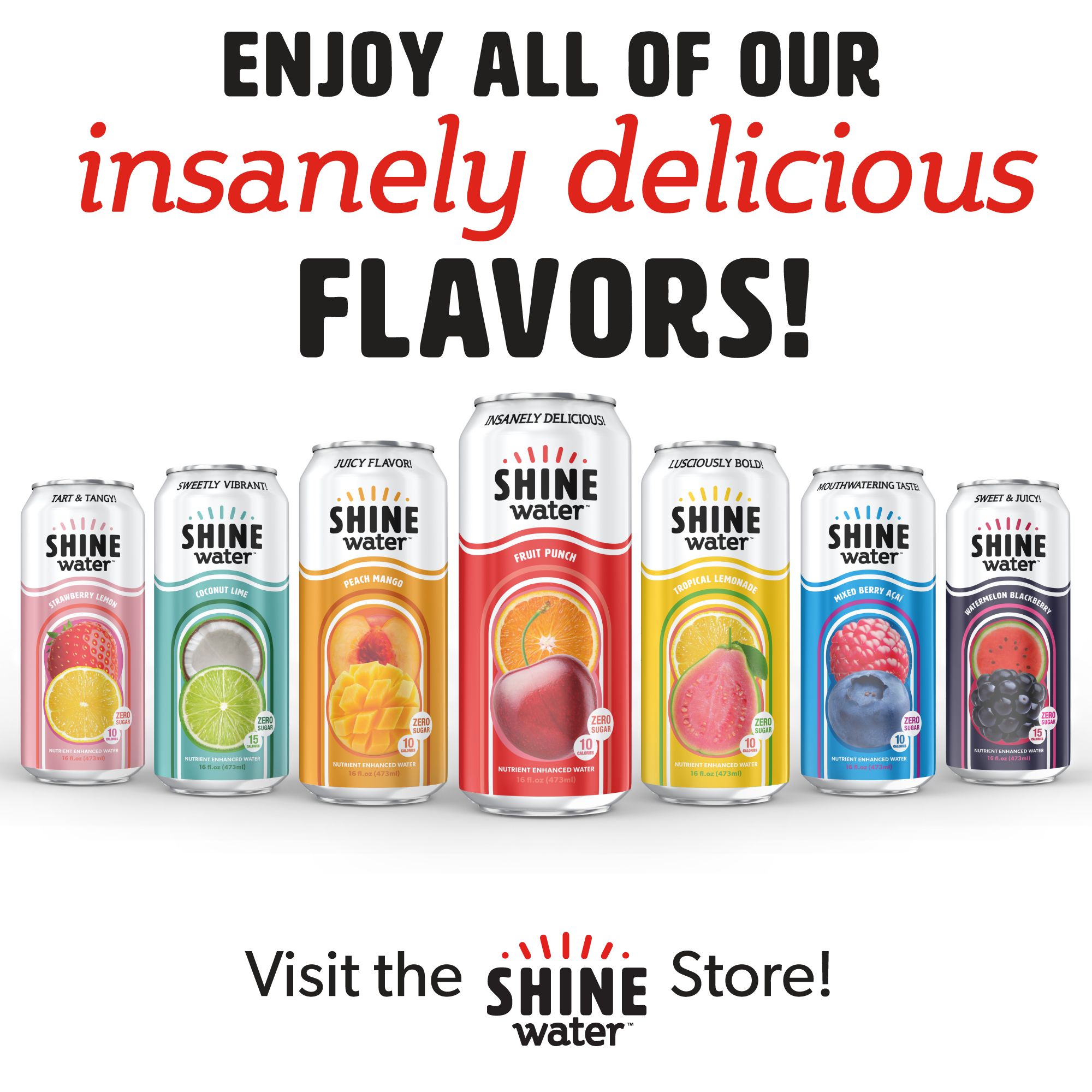 Fruit Punch Flavored Vitamin Enhanced Water - 12 Pack