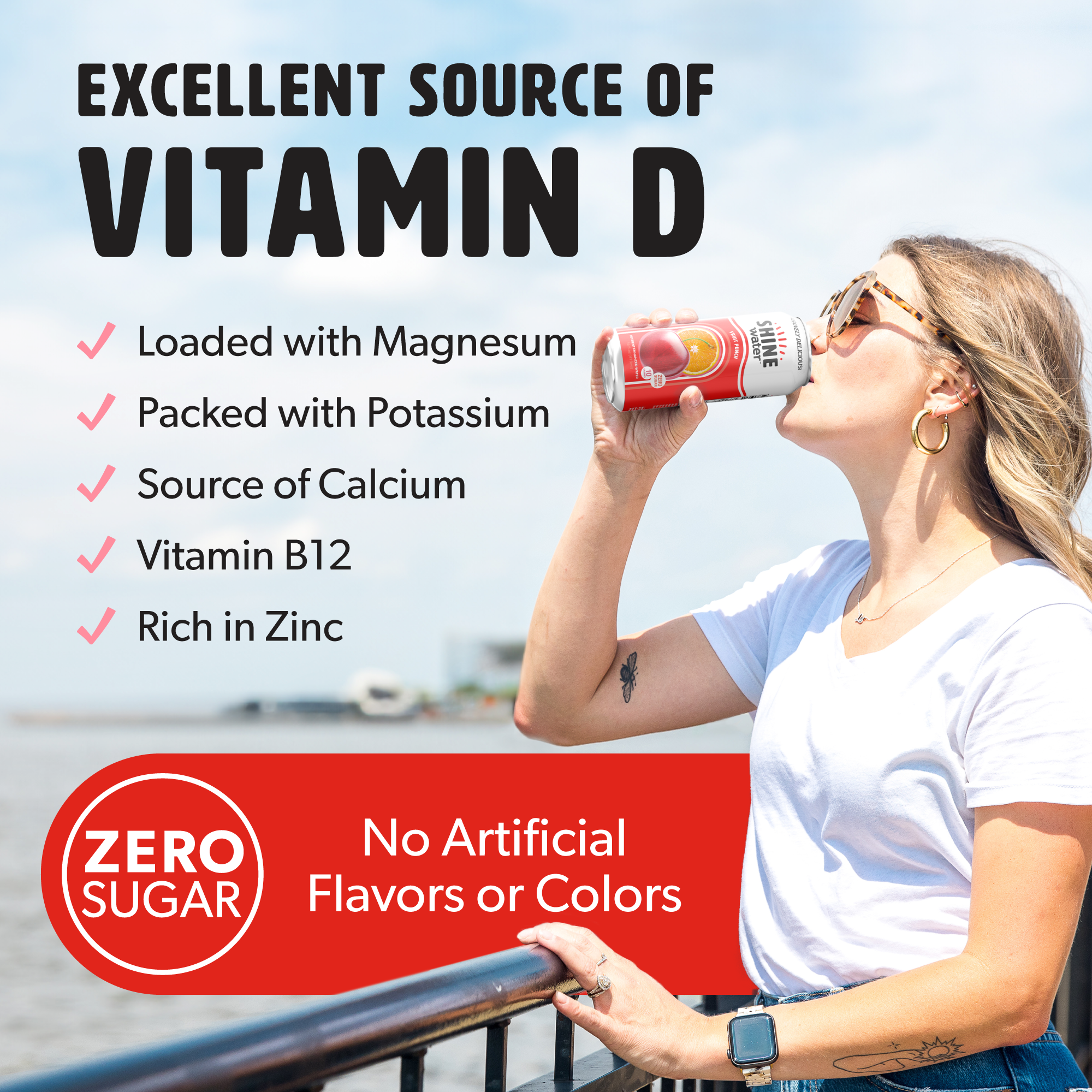 Fruit Punch Flavored Vitamin Enhanced Water - 12 Pack