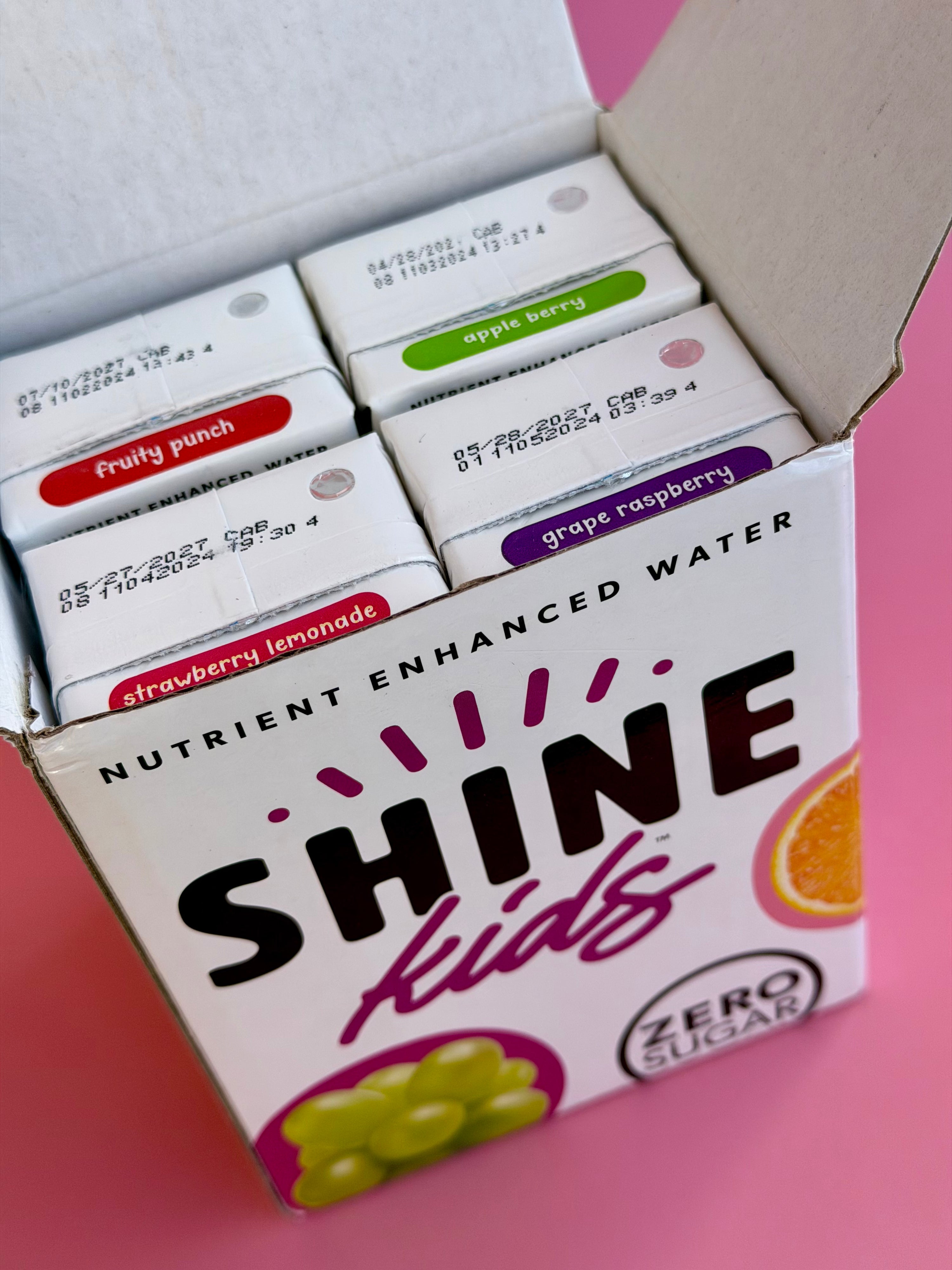 ShineWater Kids Variety Pack Vitamin D Drink Boxes - 4 Pack