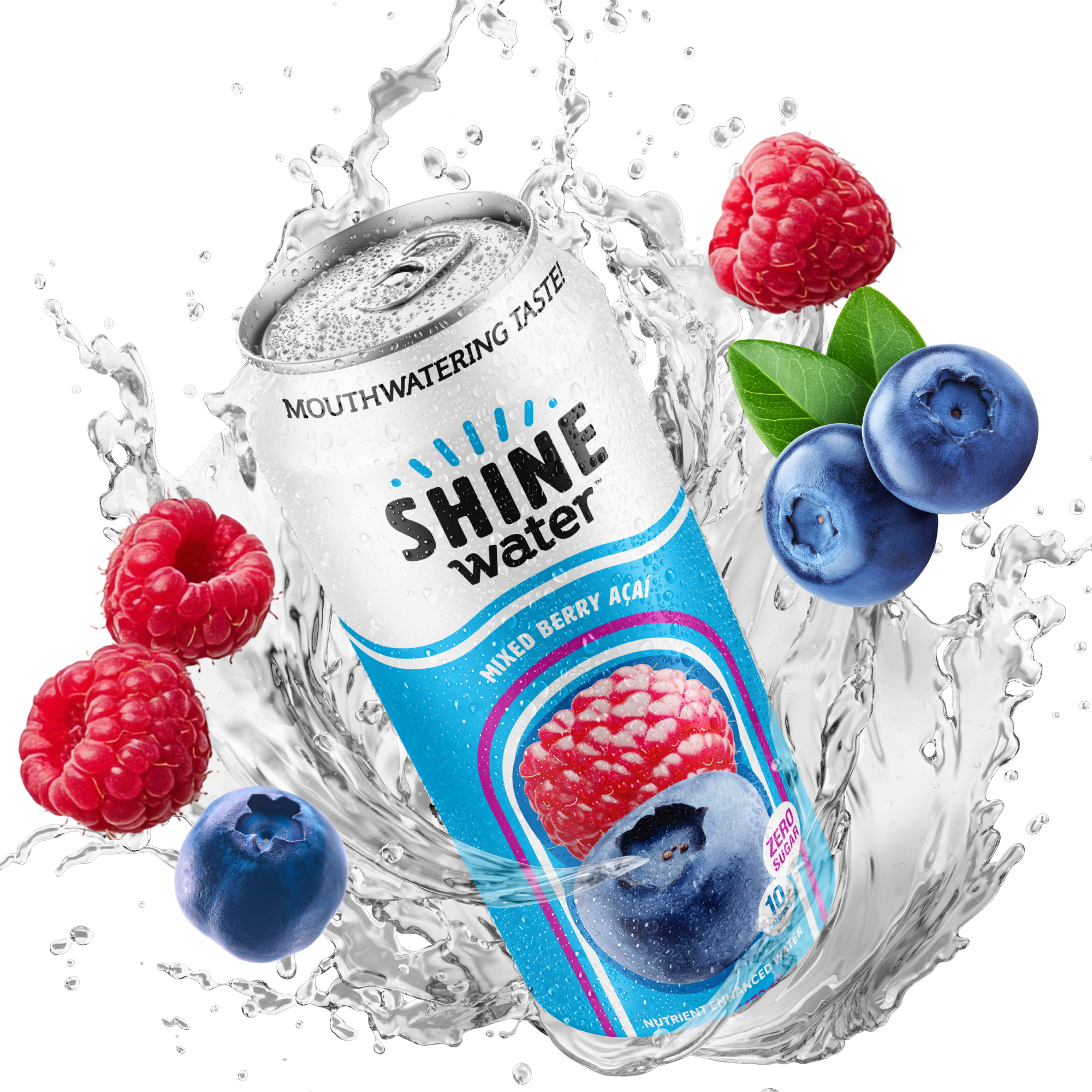 Mixed Berry Acai Flavored Vitamin Enhanced Water - 12 Pack