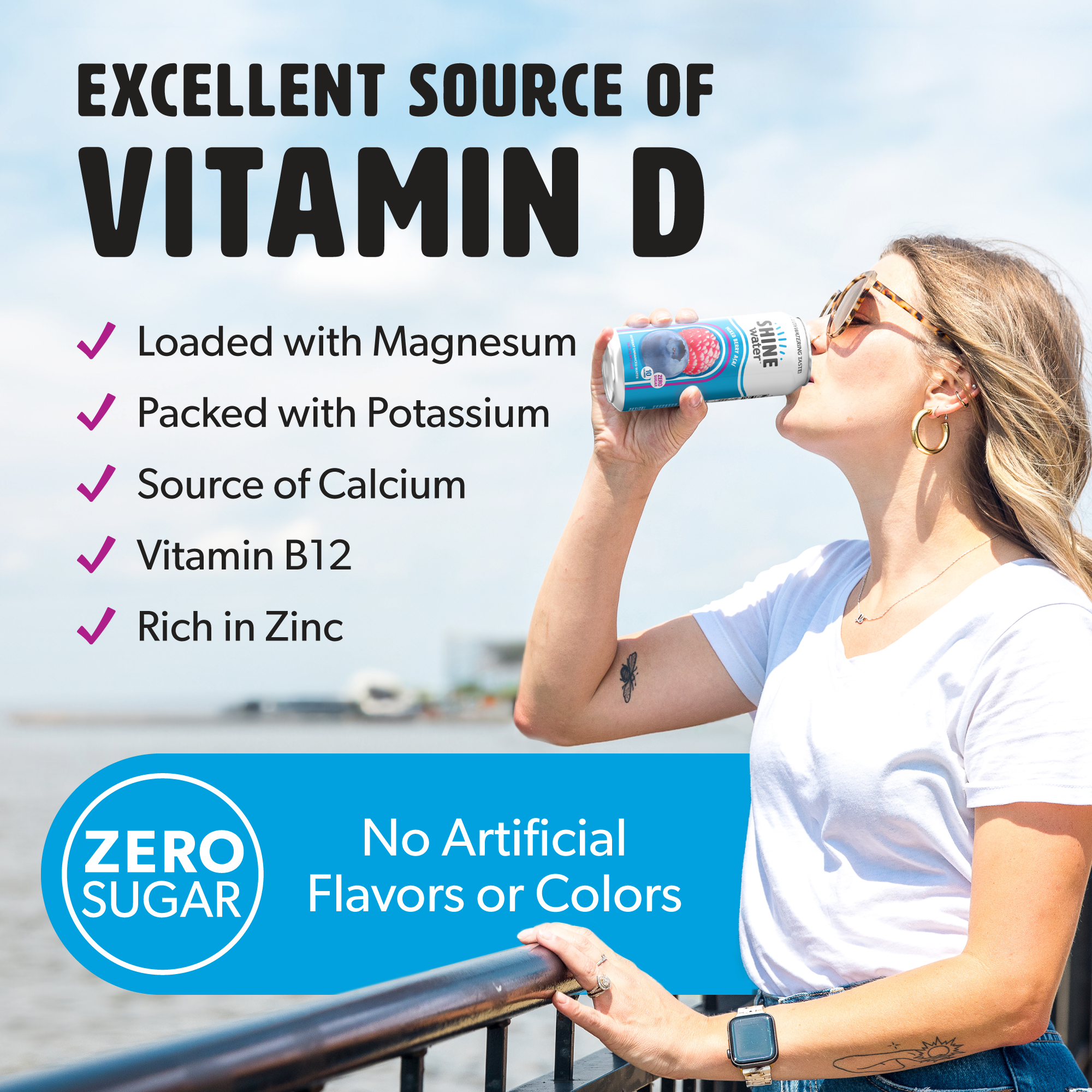 Mixed Berry Acai Flavored Vitamin Enhanced Water - 12 Pack