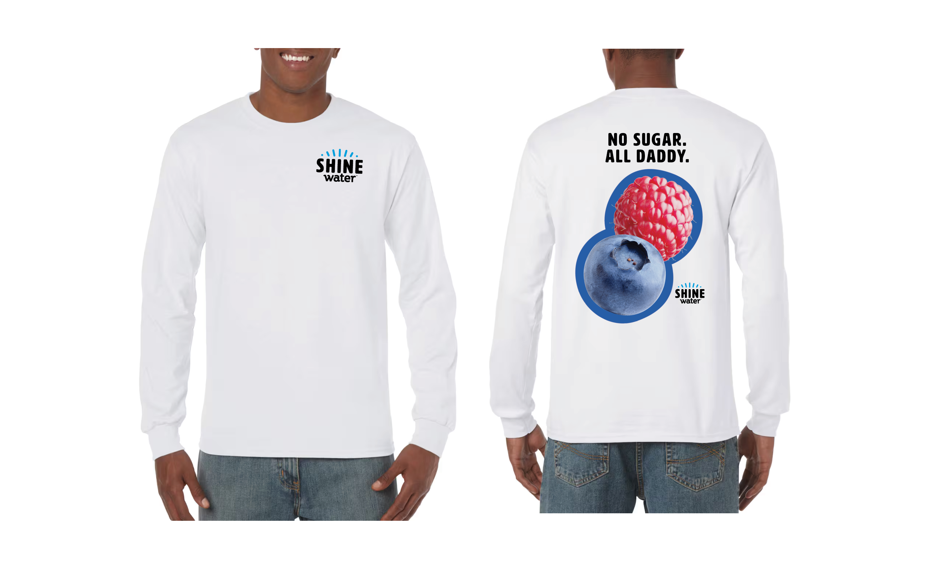 No Sugar. All Daddy - ShineWater Long Sleeve T-Shirt