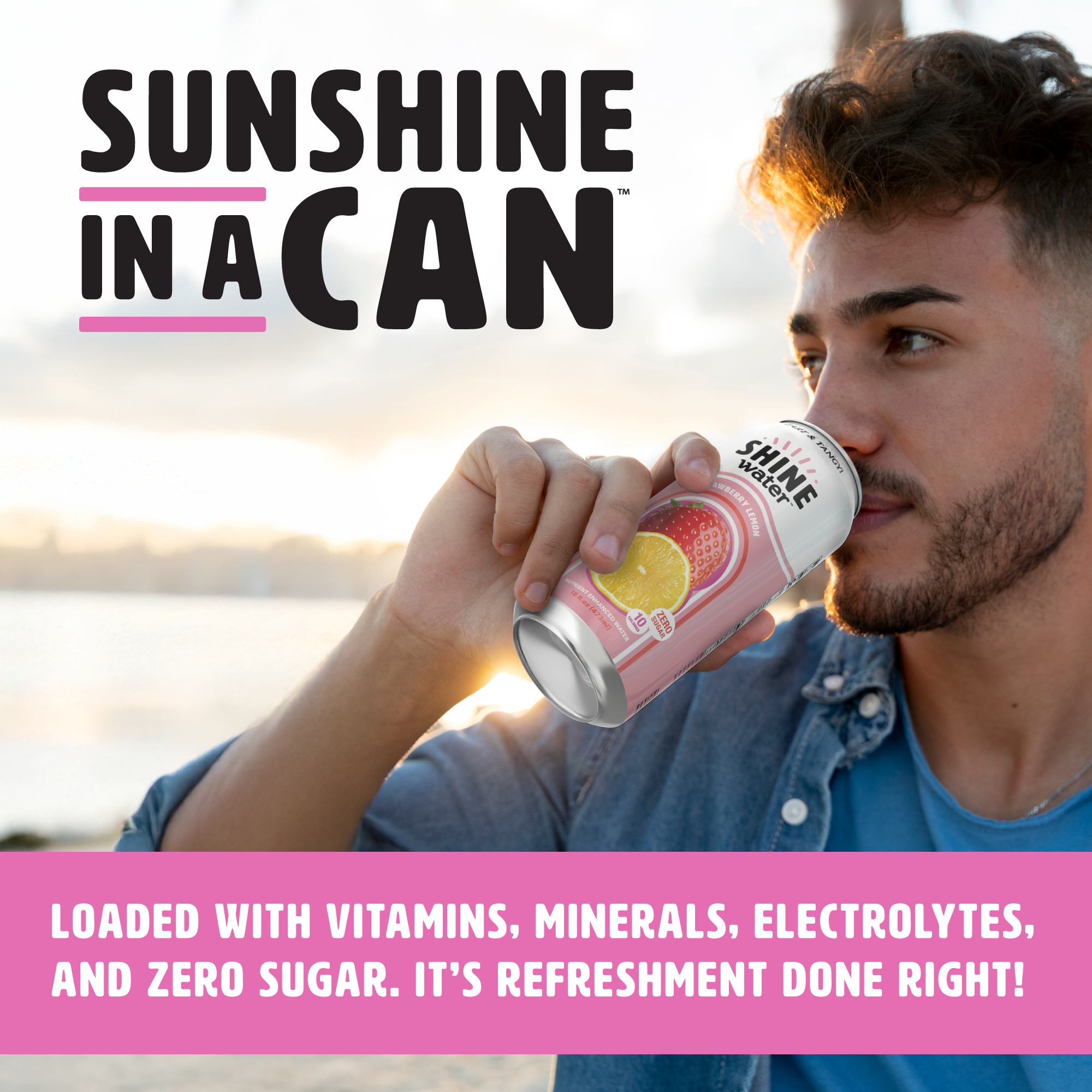 Strawberry Lemon Flavored Vitamin Enhanced Water - 12 Pack