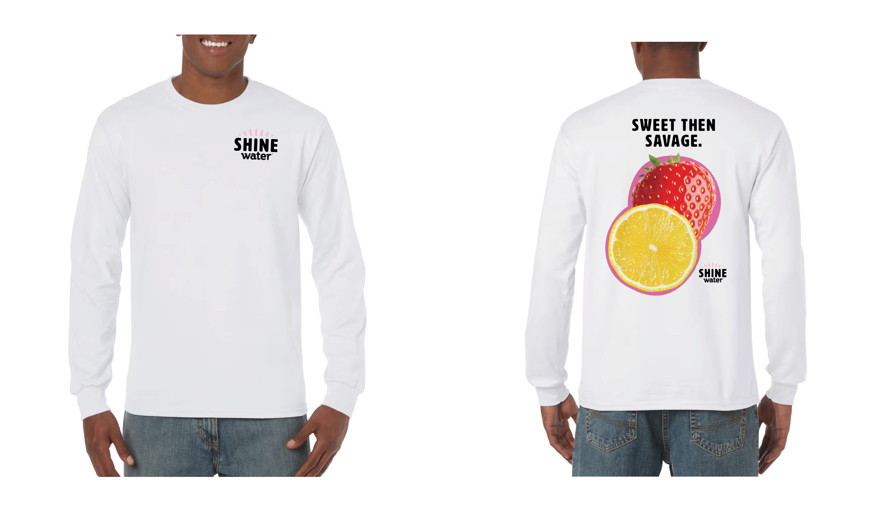 Sweet Then Savage - ShineWater Long Sleeve T-Shirt