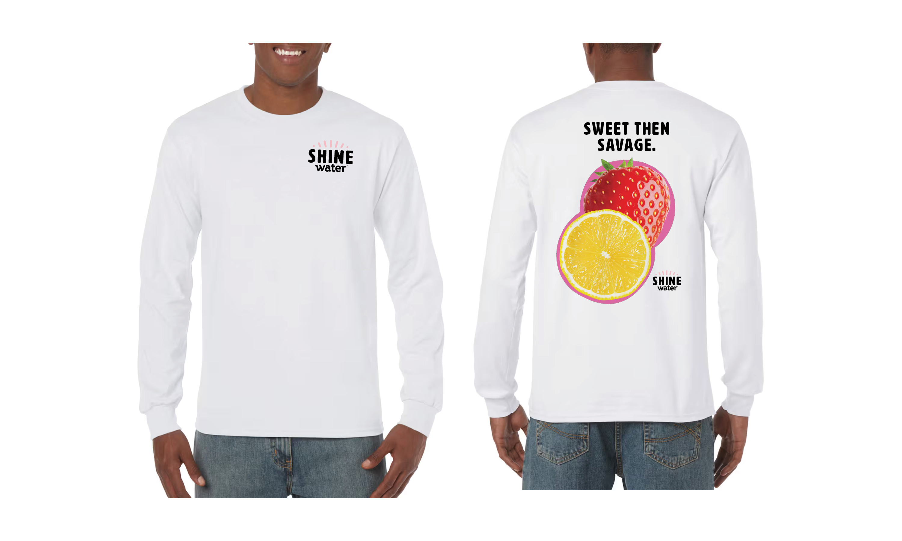 Sweet Then Savage - ShineWater Long Sleeve T-Shirt