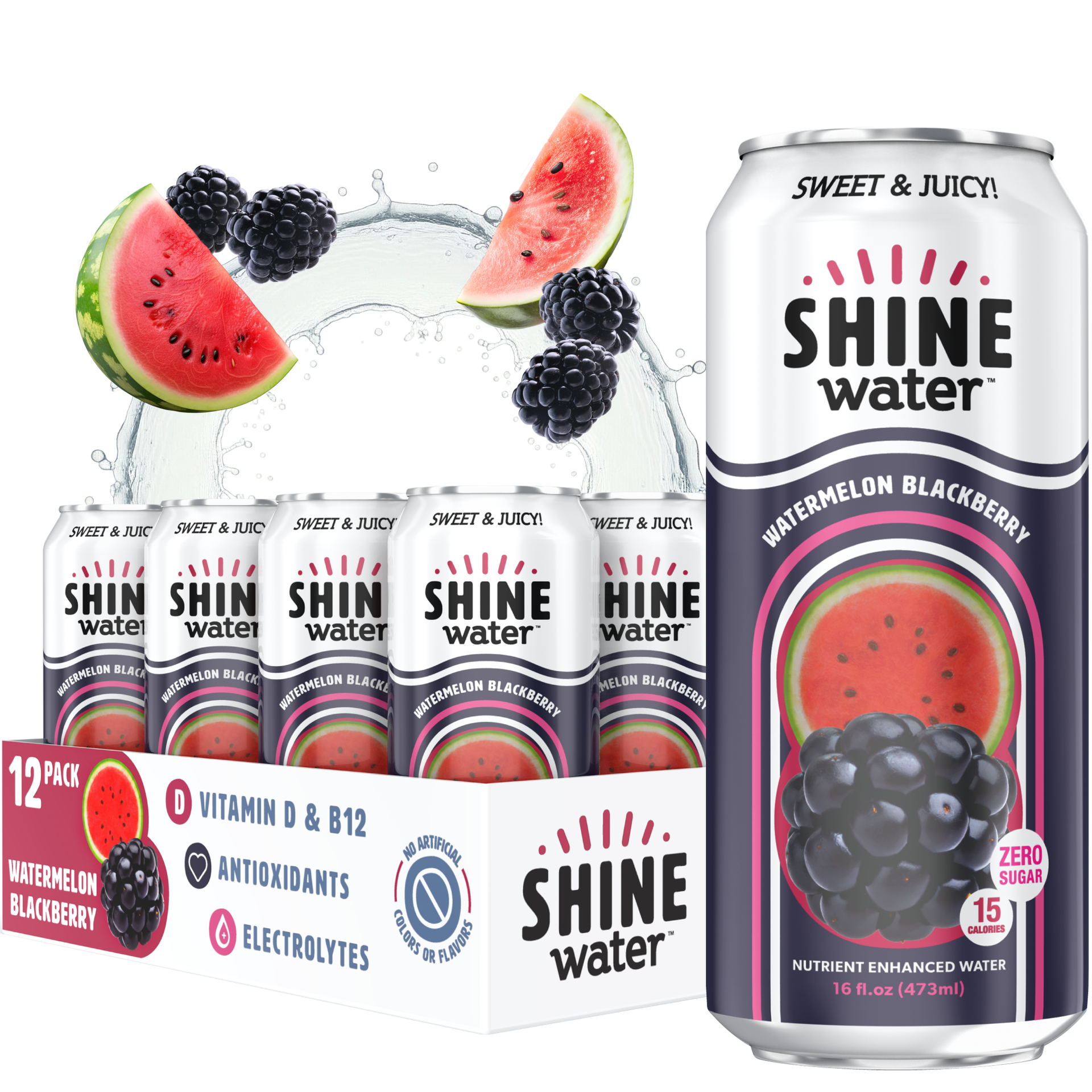 Watermelon Blackberry Flavored Vitamin Enhanced Water