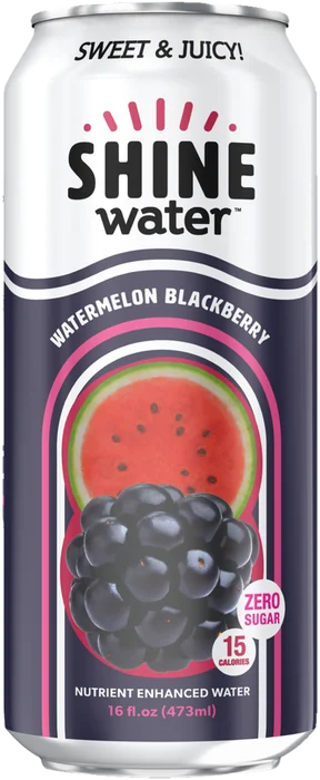 Watermelon Blackberry ShineWater can